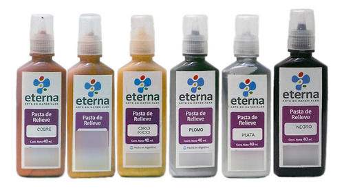 Lacas Vitral Eterna 37 Ml X 12 + 2 Pastas Relieve + Solv