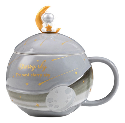 Tazas De Cerámica Para Niños Planet Gift, 420 Ml, Space Walk