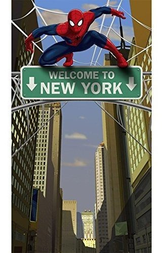 Banner De Puerta Spider Hero, Multicolor