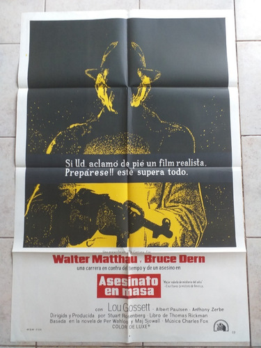 Antiguo Afiche Cine - Asesinato En Masa *