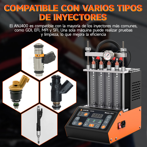 Laboratorio Limpieza Y Prueba De Inyectores Ancel Anj400 Gdi