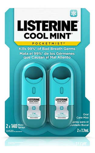 Pack De 6 Spray Para El Cuidado Bucal 0.52 Onzas Listerine