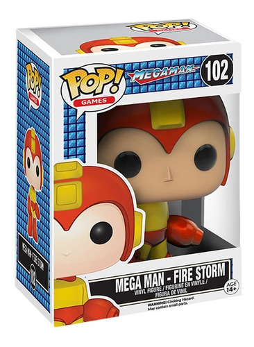 Boneco Funko Pop! #102 Mega Man - Fire Storm