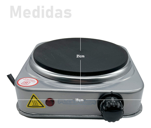 Anafe Eléctrico Flounder 1 Hornalla Potencia 1000w