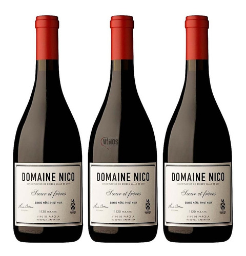 Vino Domaine Nico Grand Mere Pinot Noir 750ml Pack X3