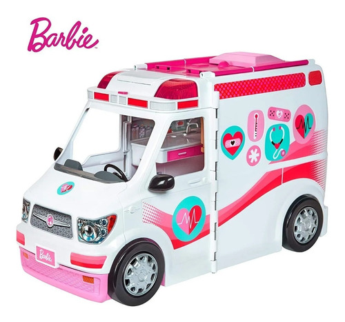 Carro Ambulancia De Barbie Con Sonido Y Luces Original 