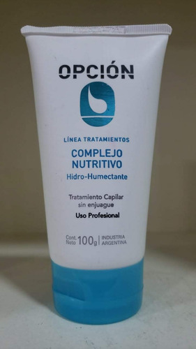 Imagen 2 de 4 de Complejo Nutritivo Hidro Humectante Opcion Salon 100gr Nutre