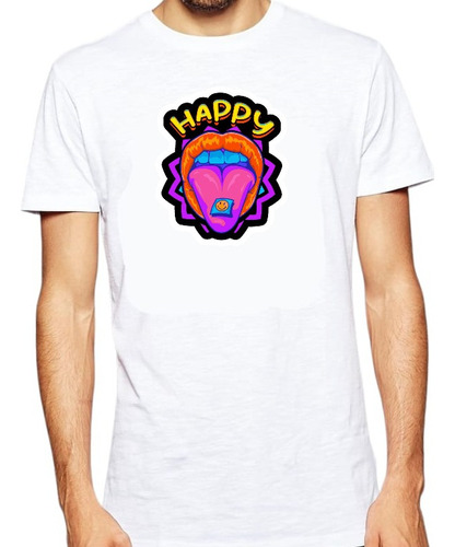 Remera Happy/ Pepa / Electronica / Farmacos / Unica