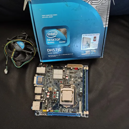 Placa-mãe Intel Dh57jg Lga 1156 H57 Mini-itx Com 4gb Ram