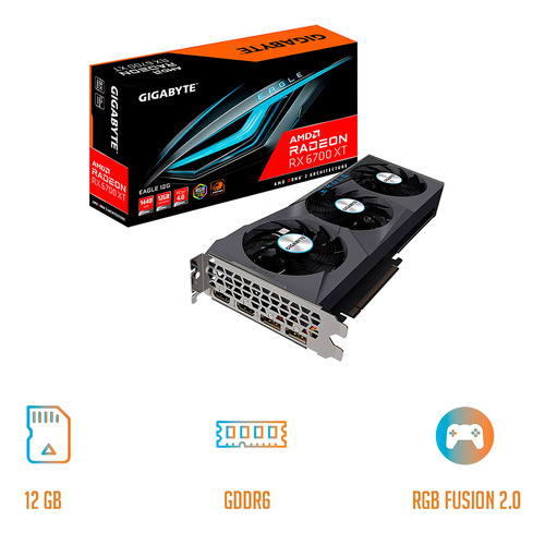 Amd Gigabyte Eagle Radeon Rx 6700 Xt 12gb