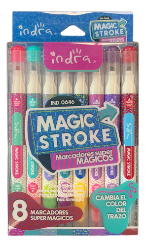 Plumones Magicos Indra Magicstroke Resalta Color Tono Pastel