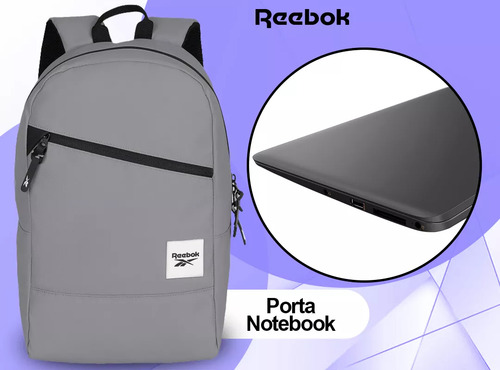 Mochila Impermeable Hombre Mujer Liviana Reebok Acolchada
