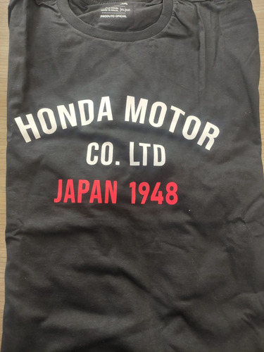 Camiseta Masc. Japan 1948 Honda Moto Preto Gg