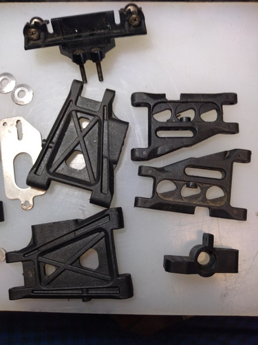 Kyosho Lote Piezas Chasis 1/10 No Tamiya Losi Associated Hpi (Usado)