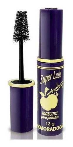 Rímel Máscara De Pestañas By Apple Super Lash Volúmen 13g Color Morado