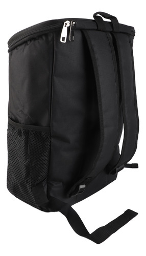 Mochila Térmica Negra Oxford De Gran Capacidad A Prueba De F