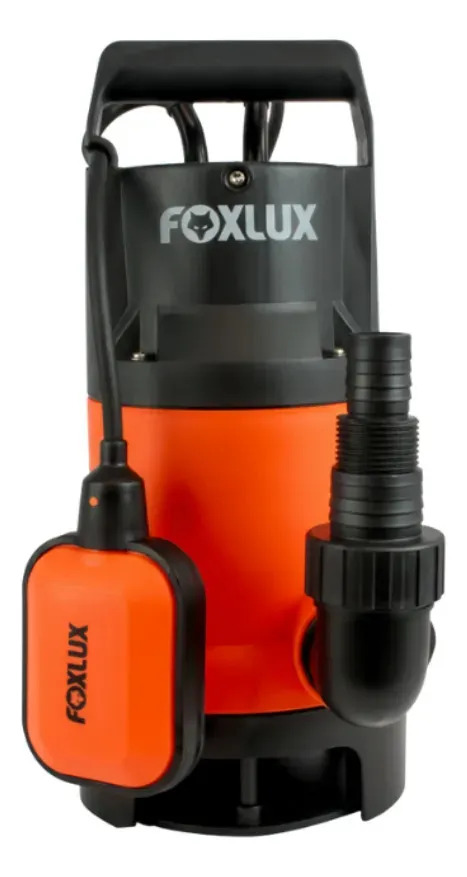 Bomba Submersível Foxlux 1CV 750W 220V Água Limpa e Suja 13000L/h