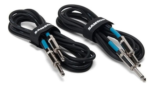 Cable 3,3m X2 Plug-plug Para Guitarra O Bajo Samson Ic10