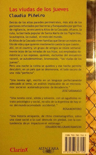 Las Viudas De Los Jueves - Claudia Piñeiro (Usado)