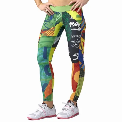 Leggins Malla Crossfit Chase Reversible Mujer Reebok Ai1286