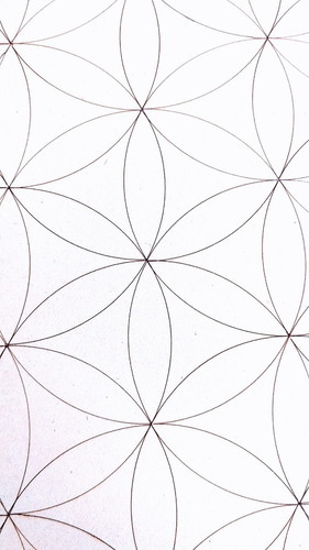 Imagen 7 de 7 de Flor De La Vida Pirograbado Laser 25cm - Mdf / Fibrofacil