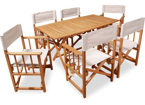 Mesa Pleg De Madera 1.40x80 Euca + 4 Sillas Catania- Premiun