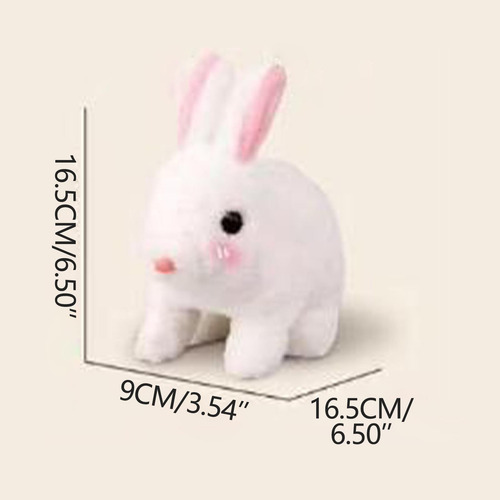Juguete Eléctrico Simulado Para Mascotas Con Conejos De Pelu
