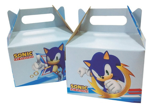 Cajita Feliz Para Cumpleaños Sonic X5 Unidades