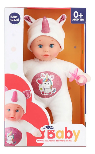 Juguete Muñeco Baby Snuggle Doll Sonido Felpa Antialérgica 