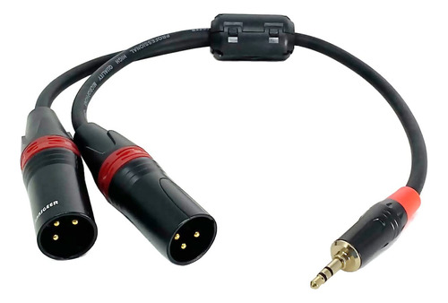 Cable Trs Estéreo De 0.138 In A Doble Xlr Macho Y-splitter R