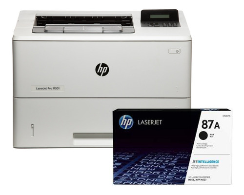 Combo Hp Laserjet M501dn + 87a Negro - Original