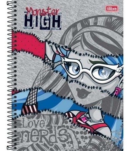 Caderno Universitário Monster High Ghoulia Yelps 96fls