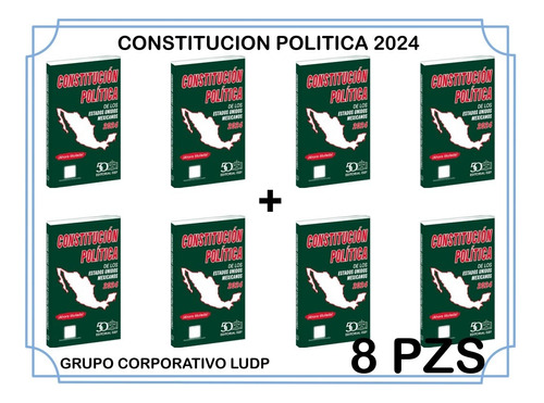 Constitución Política De Los Estados Unidos M 2024(8 Piezas)