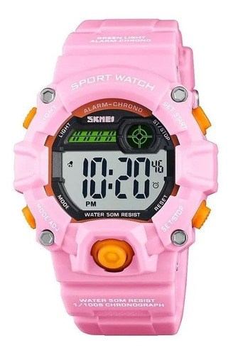Relogio Skmei 1484 Infantil Data Crono Alarm Dual Time Luz