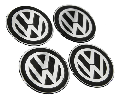 Adesivos Emblema Roda Resinado Volkswagen 51mm Cl16