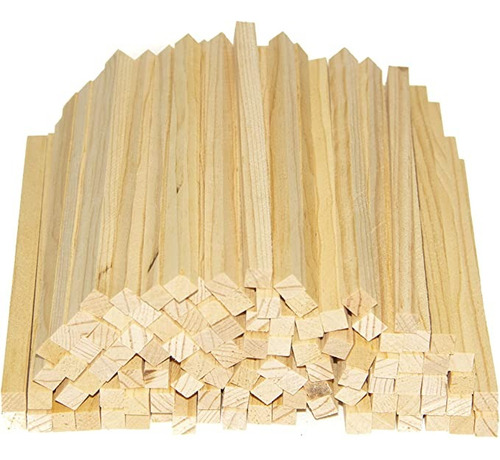 Tira Cepillada Madera P/pancarta 10mmx10mmx50-60cm (200pz)