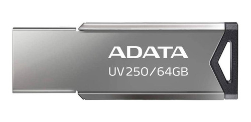 Memoria USB Adata UV250 AUV250-64G-RBK 64GB 2.0 plateado