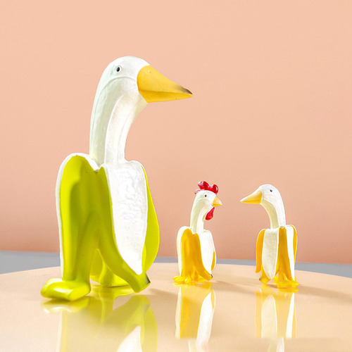 .decoração De Estátua De Banana, Frutas, Animais, Amarelo,