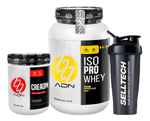 Pack Adn Iso Pro Whey 1.2kg Chocolate + Creadn 500gr