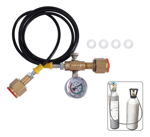 Adaptador De Carga De Estación De Recarga De Argón Y Co2 Par