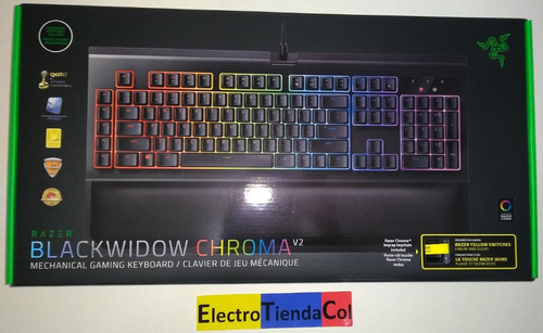 Razer Blackwidow Chroma V2 Mecánico Sellado Silencioso