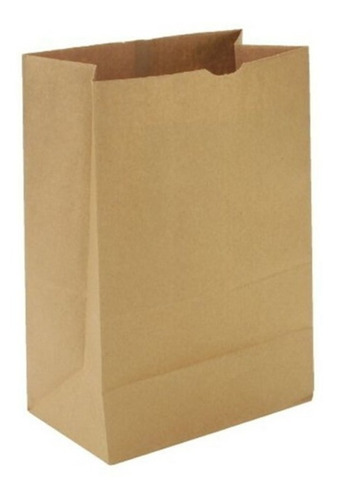 Bolsa Delivery Papel Kraf Fm8  26x17x37,5cm Ecologicas X50u 