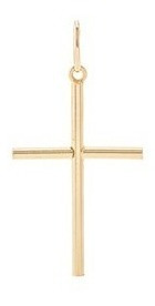Imagem 2 de 5 de Corrente Masculina Ouro E Pingente Cruz 18k 2.2mm 60cm *