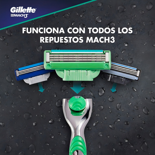 Máquina Para Afeitar Gillette Mach3 Sensitive