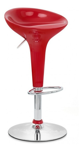 Sillas Altas X2 Banqueta Desayunador Taburete Barra Cocina Estructura De La Silla Rojo Asiento $$$ Diseño De La Tela Aquacel