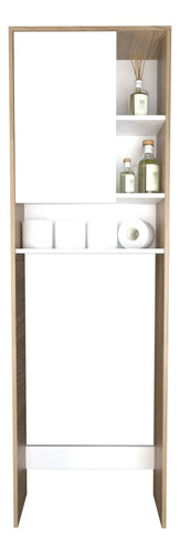 Mueble Organizador Sobre Inodoro Moderno P/ Baño Botiquin ++ Color Olmo Finlandes Con Everest