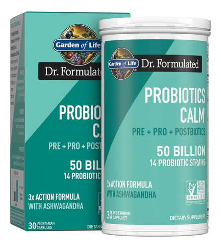 Probioticos Calm 50 Billion Garden Of Life 30 Capsulas