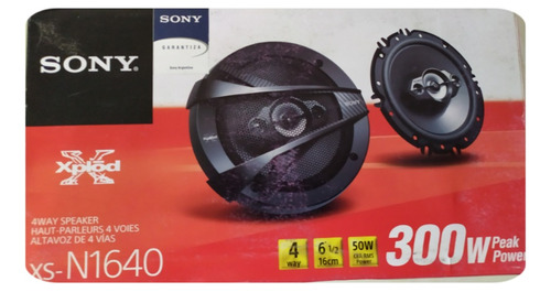 Parlantes Sony Xplod Xs-n1640 4 Vias 300w 6.5  