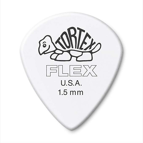 Jim Dunlop 468p1.5 Tortex Flex Jazz Iii Púa De Guitarra, De 