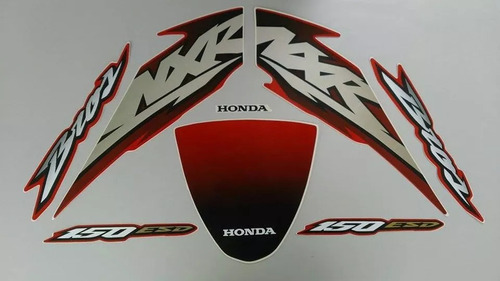 Kit Adesivos Honda Nxr 150 Bros Esd 04 Vermelho Lb00957